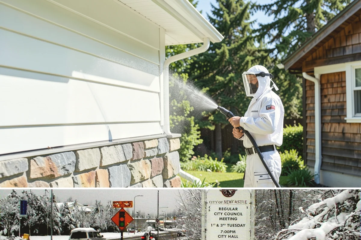 Asphalt Shingle Roof Cleaning in Newcastle, King County, WA - Plan shingle treatments for the drier summer window when solutions can fully break the algae down.