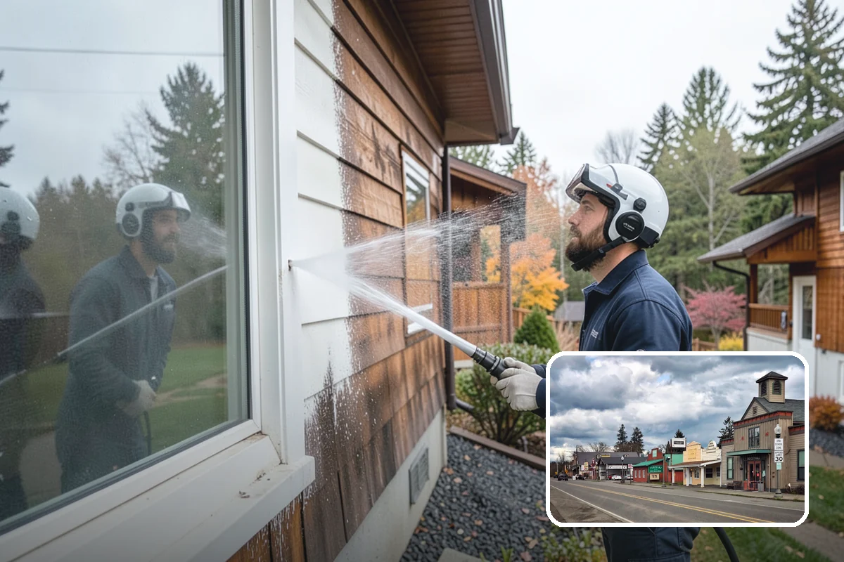 Asphalt Shingle Roof Cleaning in Roy, Pierce County, WA - Eliminates unsightly black streaks and restores an even roof color