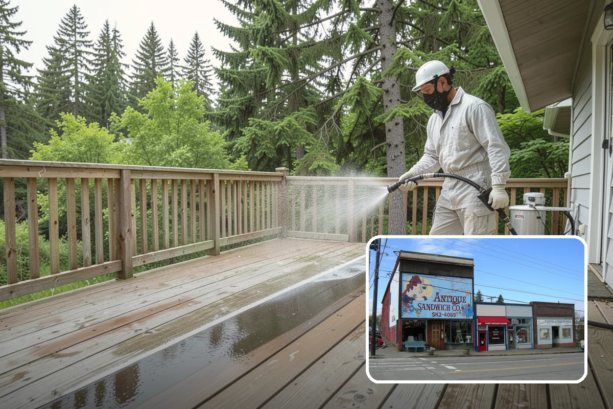 Asphalt Shingle Roof Cleaning in Ruston, Pierce County, WA - Eliminates unsightly black streaks and restores an even roof color