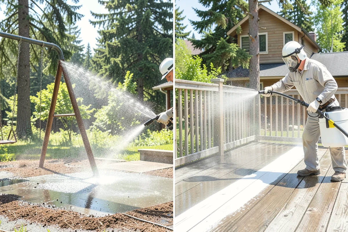 Asphalt Shingle Roof Cleaning in Ruston, Pierce County, WA - Walk the roof to note streaking, moss clumps, and worn areas