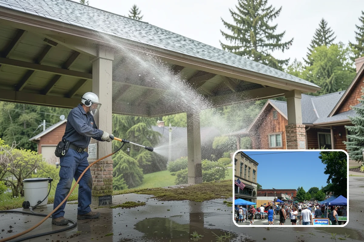 Asphalt Shingle Roof Cleaning in Snohomish, Snohomish County, WA - Eliminates unsightly black streaks and restores an even roof color