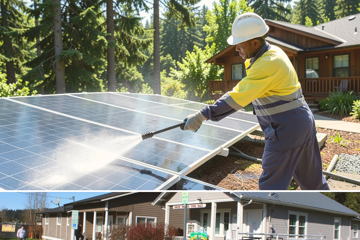 Asphalt Shingle Roof Cleaning in South Prairie, Pierce County, WA - Plan shingle treatments for the drier summer window when solutions can fully break the algae down.
