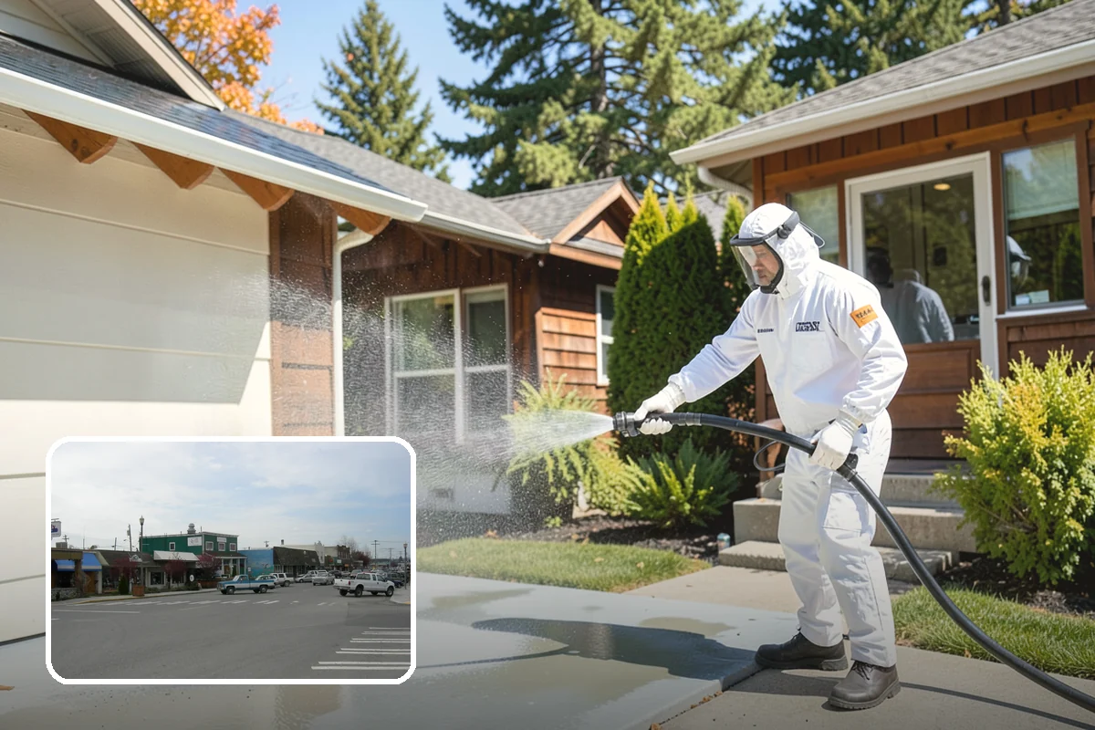 Asphalt Shingle Roof Cleaning in Stanwood, Snohomish County, WA - Eliminates unsightly black streaks and restores an even roof color