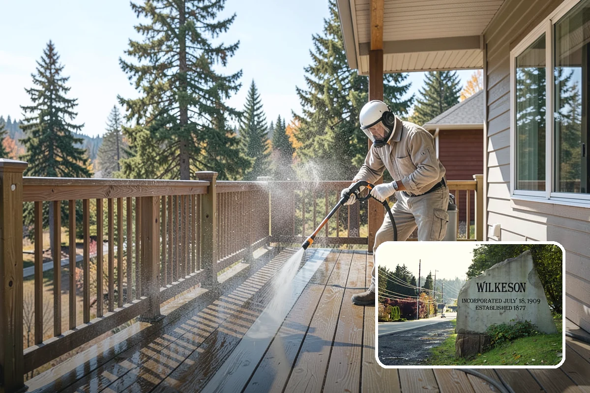 Asphalt Shingle Roof Cleaning in Wilkeson, Pierce County, WA - Eliminates unsightly black streaks and restores an even roof color