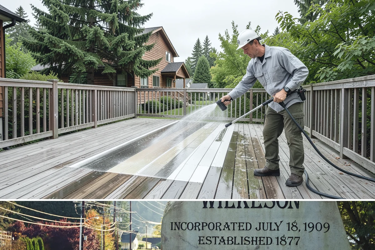 Asphalt Shingle Roof Cleaning in Wilkeson, Pierce County, WA - Plan shingle treatments for the drier summer window when solutions can fully break the algae down.