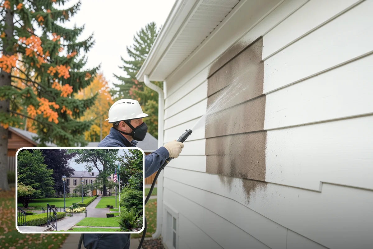Asphalt Shingle Roof Cleaning in Woodinville, King County, WA - Eliminates unsightly black streaks and restores an even roof color