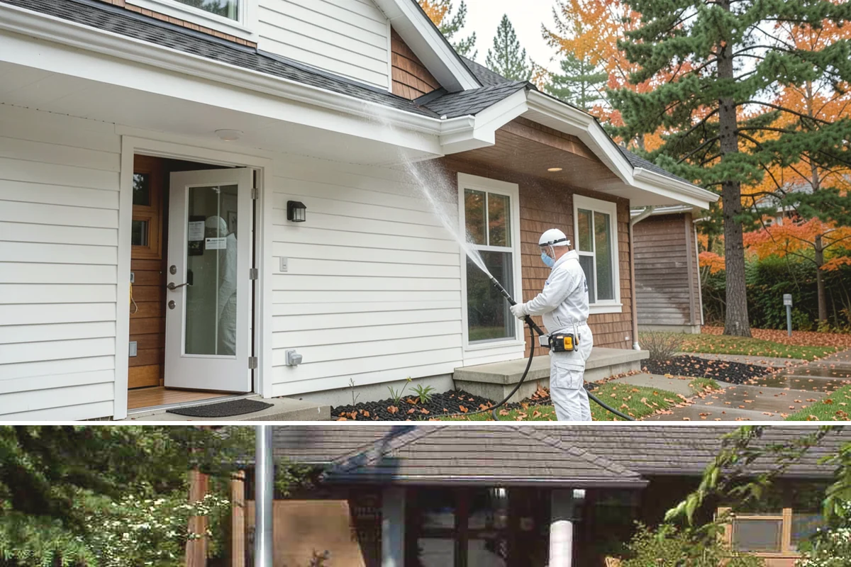 Asphalt Shingle Roof Cleaning in Yarrow Point, King County, WA - Plan shingle treatments for the drier summer window when solutions can fully break the algae down.