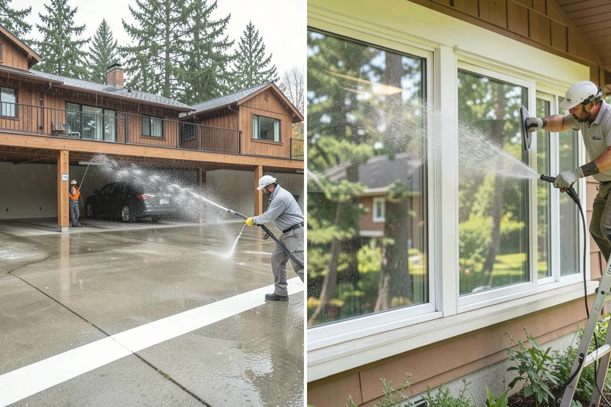 Awning Cleaning in Black Diamond, King County, WA - Dry-brush loose debris and spot-check fabric colorfastness