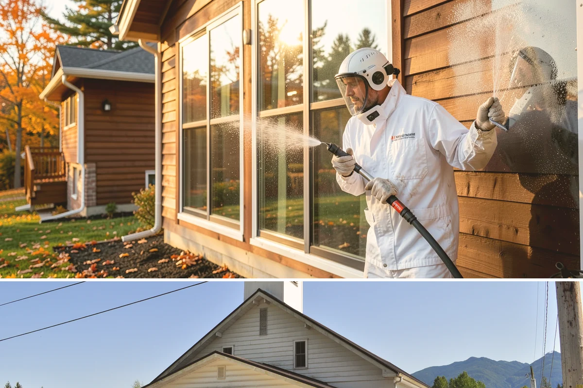 Awning Cleaning in Concrete, Skagit County, WA - Late spring cleaning removes the mildew that builds through the wet season and readies awnings for summer use.