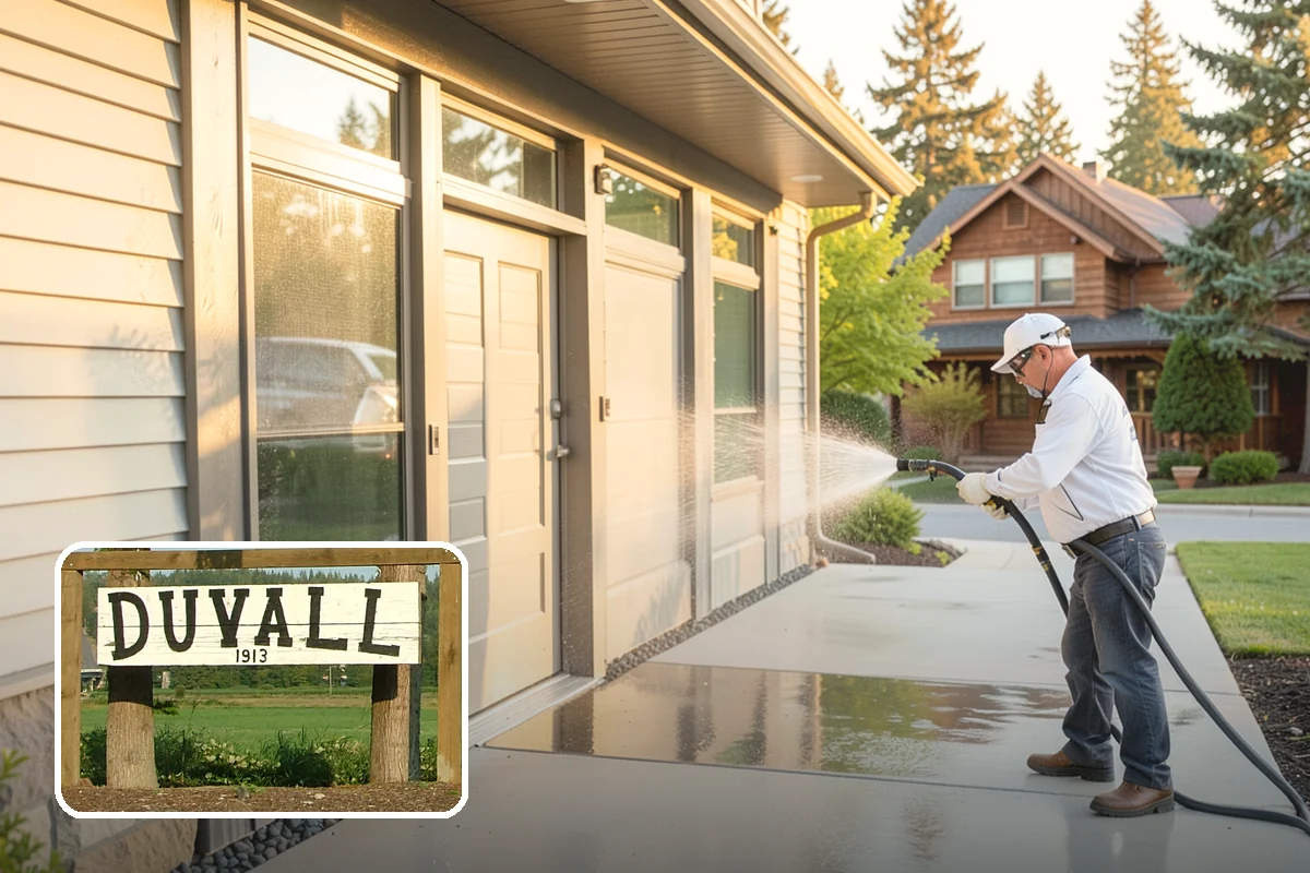 Awning Cleaning in Duvall, King County, WA - Removes mildew streaking common to wet Northwest summers