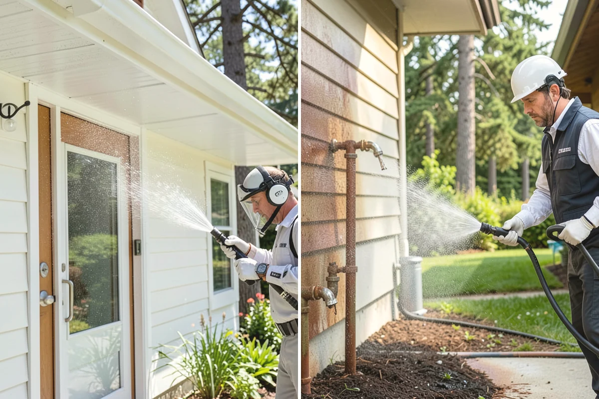 Awning Cleaning in Edgewood, Pierce County, WA - Dry-brush loose debris and spot-check fabric colorfastness