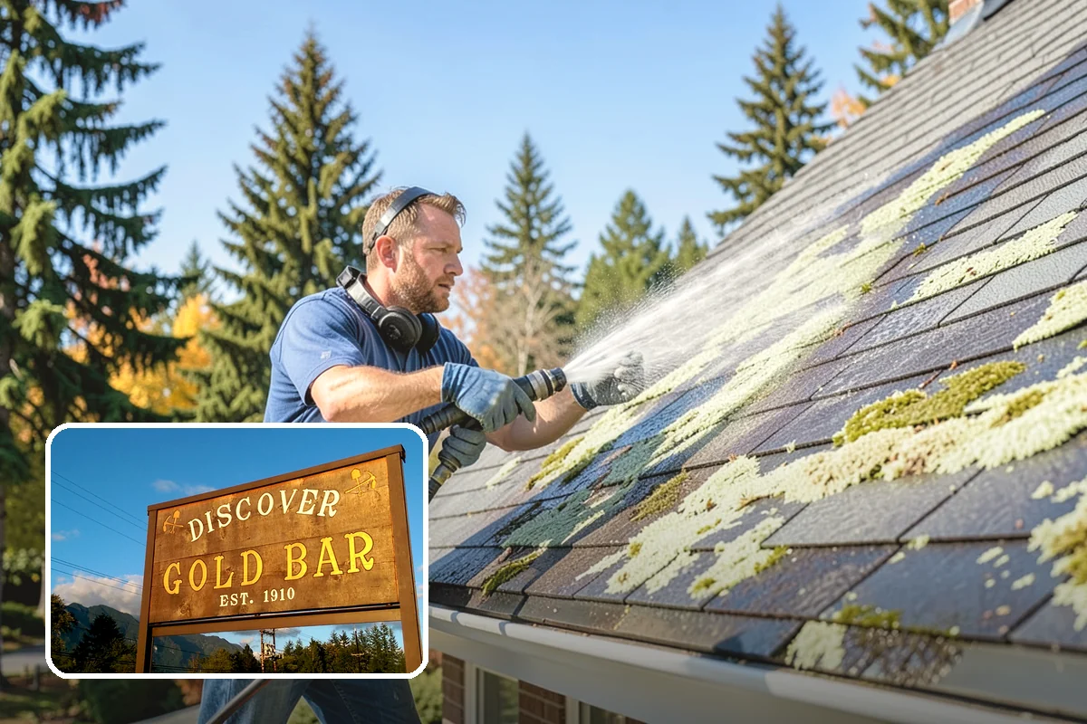 Awning Cleaning in Gold Bar, Snohomish County, WA - Removes mildew streaking common to wet Northwest summers