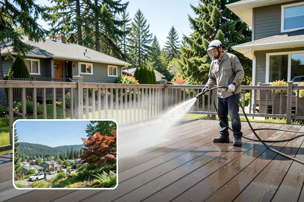Awning Cleaning in Index, Snohomish County, WA - Removes mildew streaking common to wet Northwest summers