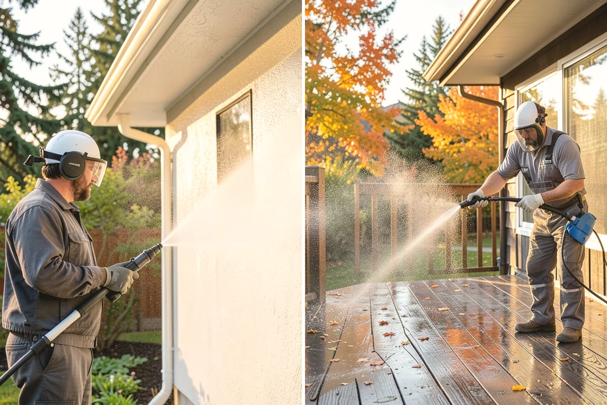 Awning Cleaning in Issaquah, King County, WA - Dry-brush loose debris and spot-check fabric colorfastness