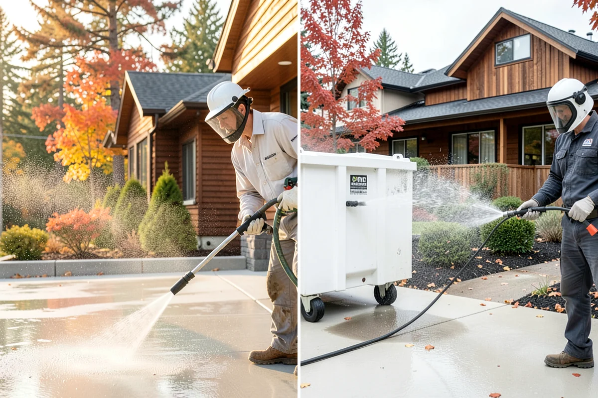 Awning Cleaning in Lake Forest Park, King County, WA - Dry-brush loose debris and spot-check fabric colorfastness