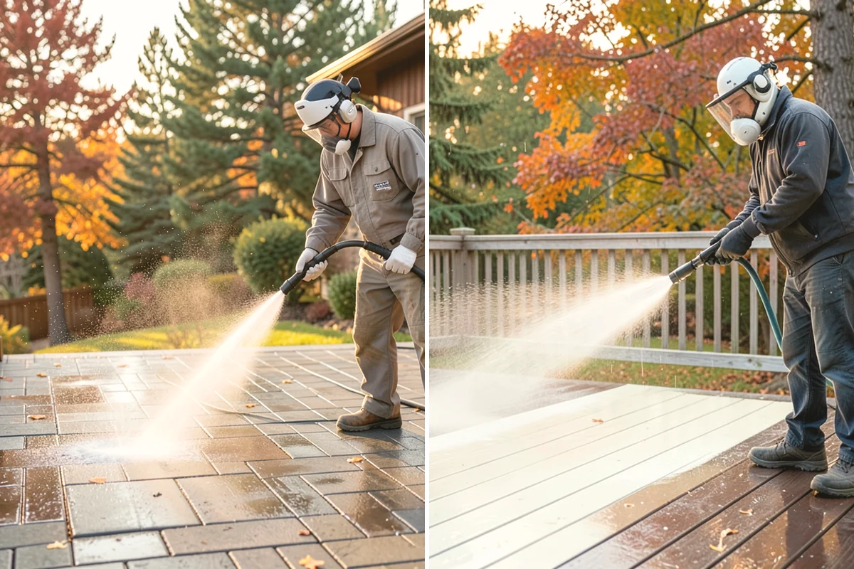 Awning Cleaning in Lake Stevens, Snohomish County, WA - Dry-brush loose debris and spot-check fabric colorfastness