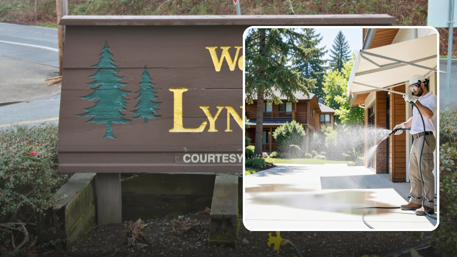 Awning Cleaning in Lynnwood, Snohomish County, WA - We soft wash fabric and metal awnings to strip the black streaks and mildew that Northwest moisture leaves behind.