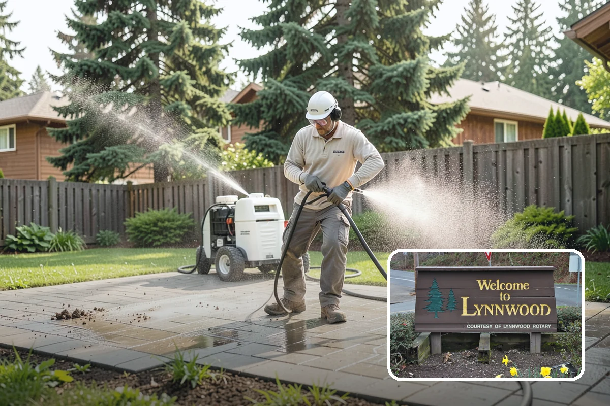 Awning Cleaning in Lynnwood, Snohomish County, WA - Removes mildew streaking common to wet Northwest summers