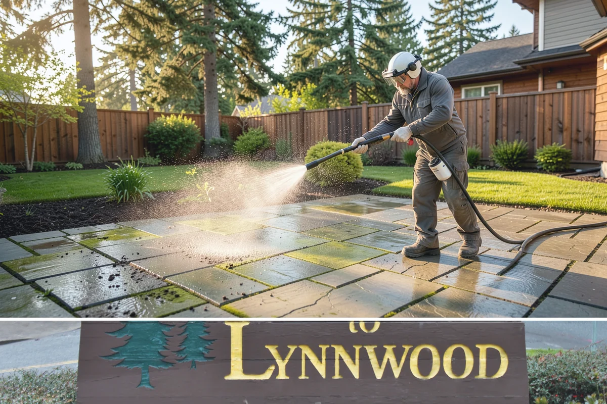 Awning Cleaning in Lynnwood, Snohomish County, WA - Late spring cleaning removes the mildew that builds through the wet season and readies awnings for summer use.