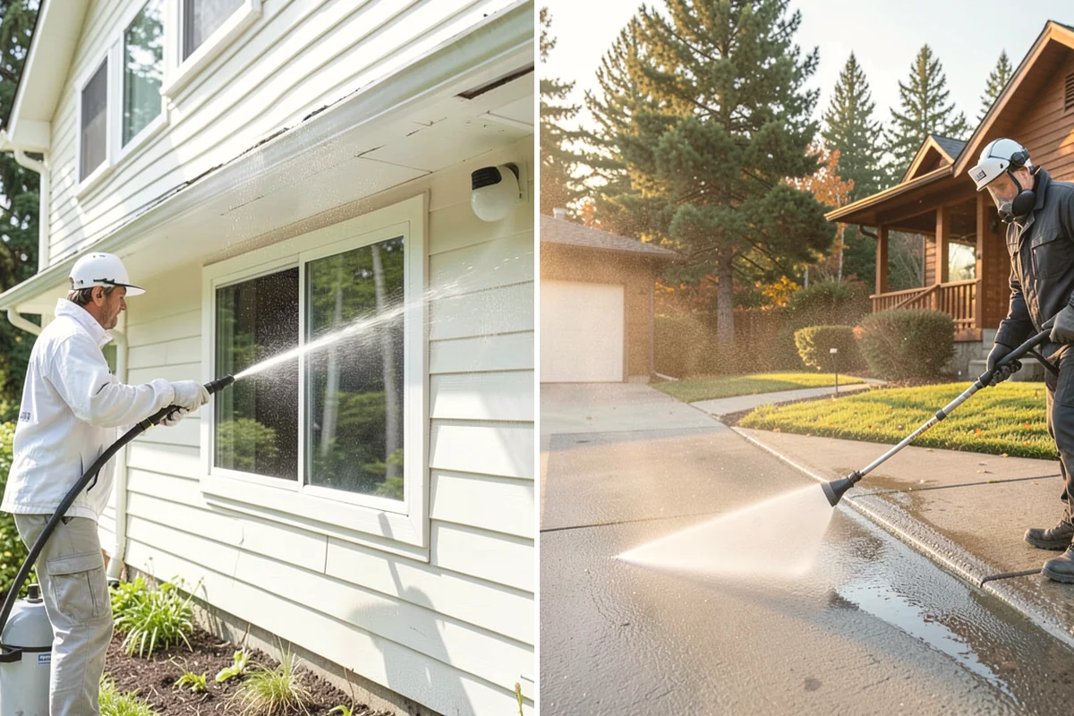 Awning Cleaning in Monroe, Snohomish County, WA - Dry-brush loose debris and spot-check fabric colorfastness