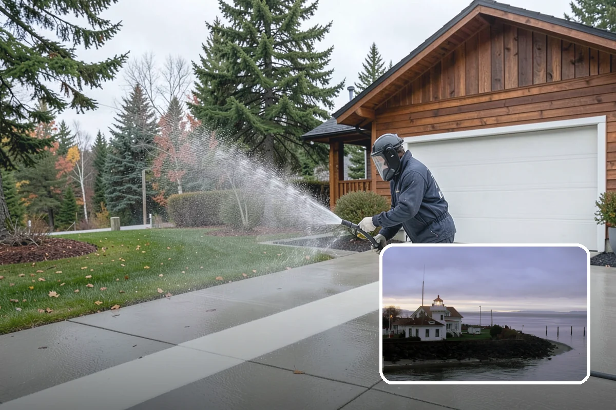 Awning Cleaning in Mukilteo, Snohomish County, WA - Removes mildew streaking common to wet Northwest summers