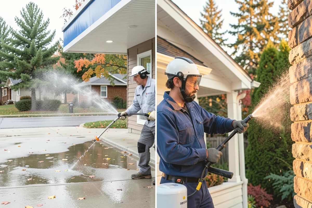 Awning Cleaning in Mukilteo, Snohomish County, WA - Dry-brush loose debris and spot-check fabric colorfastness