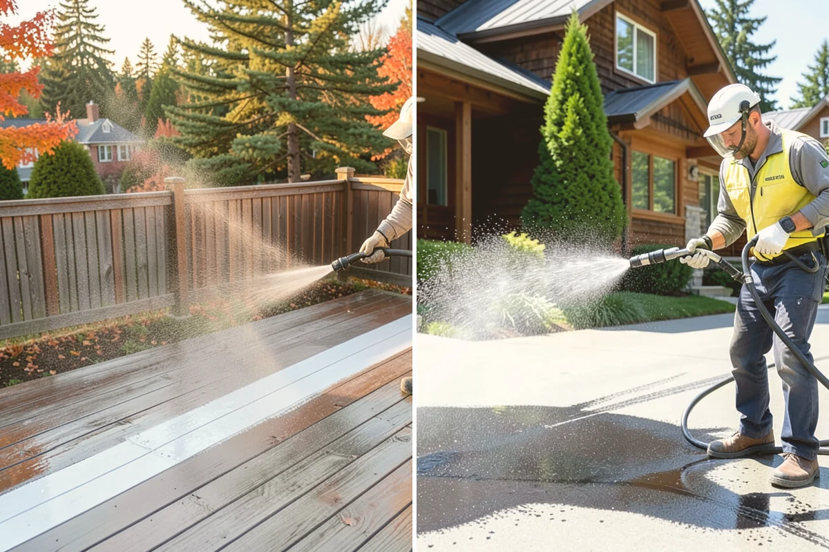 Awning Cleaning in Orting, Pierce County, WA - Dry-brush loose debris and spot-check fabric colorfastness