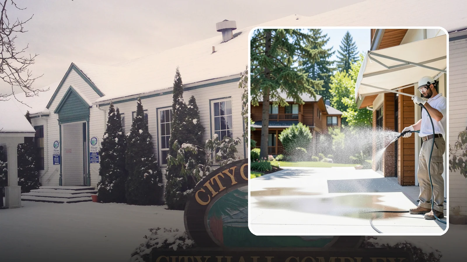 Awning Cleaning in Pacific, King County, WA - We soft wash fabric and metal awnings to strip the black streaks and mildew that Northwest moisture leaves behind.