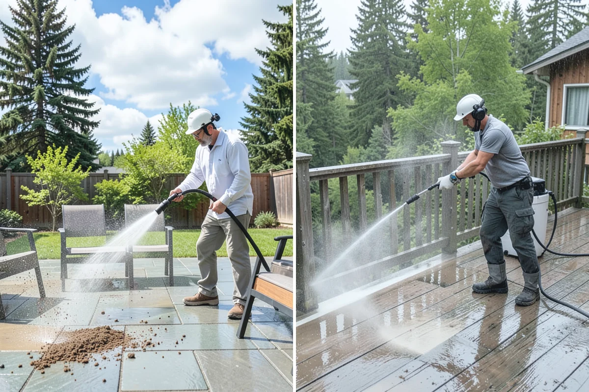 Awning Cleaning in Roy, Pierce County, WA - Dry-brush loose debris and spot-check fabric colorfastness
