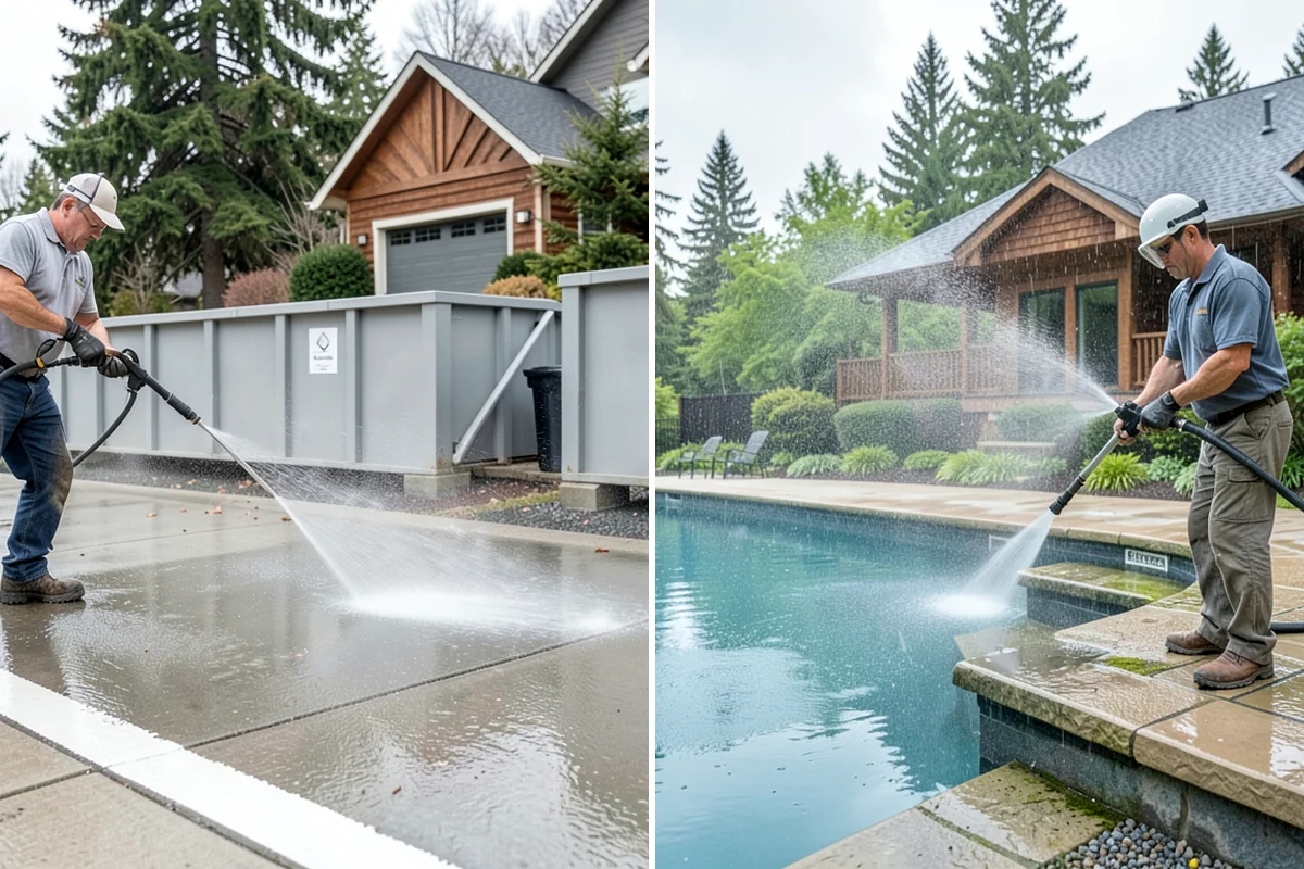 Awning Cleaning in Shoreline, King County, WA - Dry-brush loose debris and spot-check fabric colorfastness