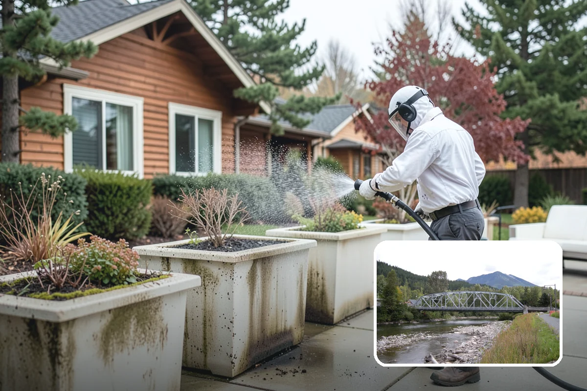 Awning Cleaning in Skykomish, King County, WA - Removes mildew streaking common to wet Northwest summers