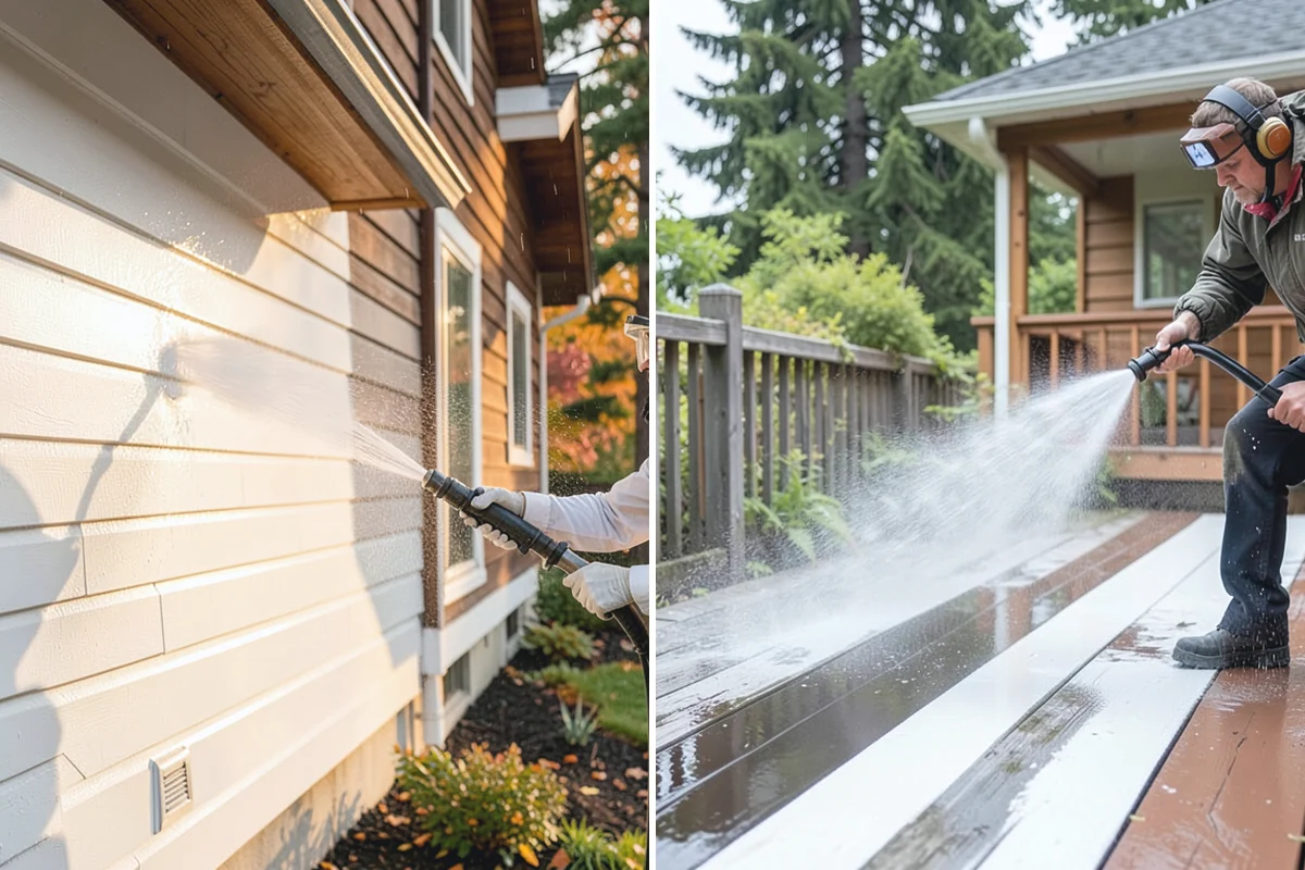 Awning Cleaning in South Prairie, Pierce County, WA - Dry-brush loose debris and spot-check fabric colorfastness