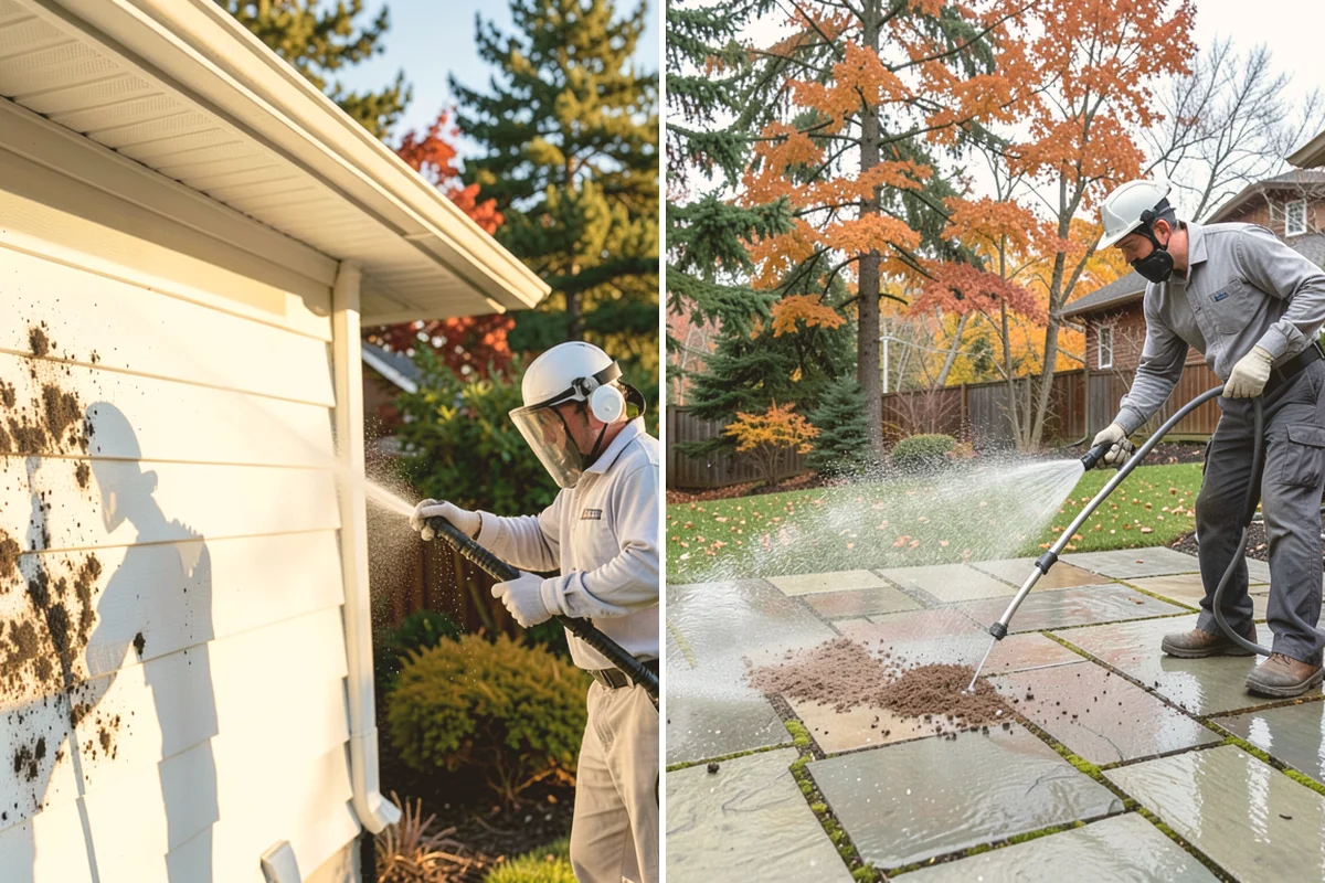 Awning Cleaning in Stanwood, Snohomish County, WA - Dry-brush loose debris and spot-check fabric colorfastness