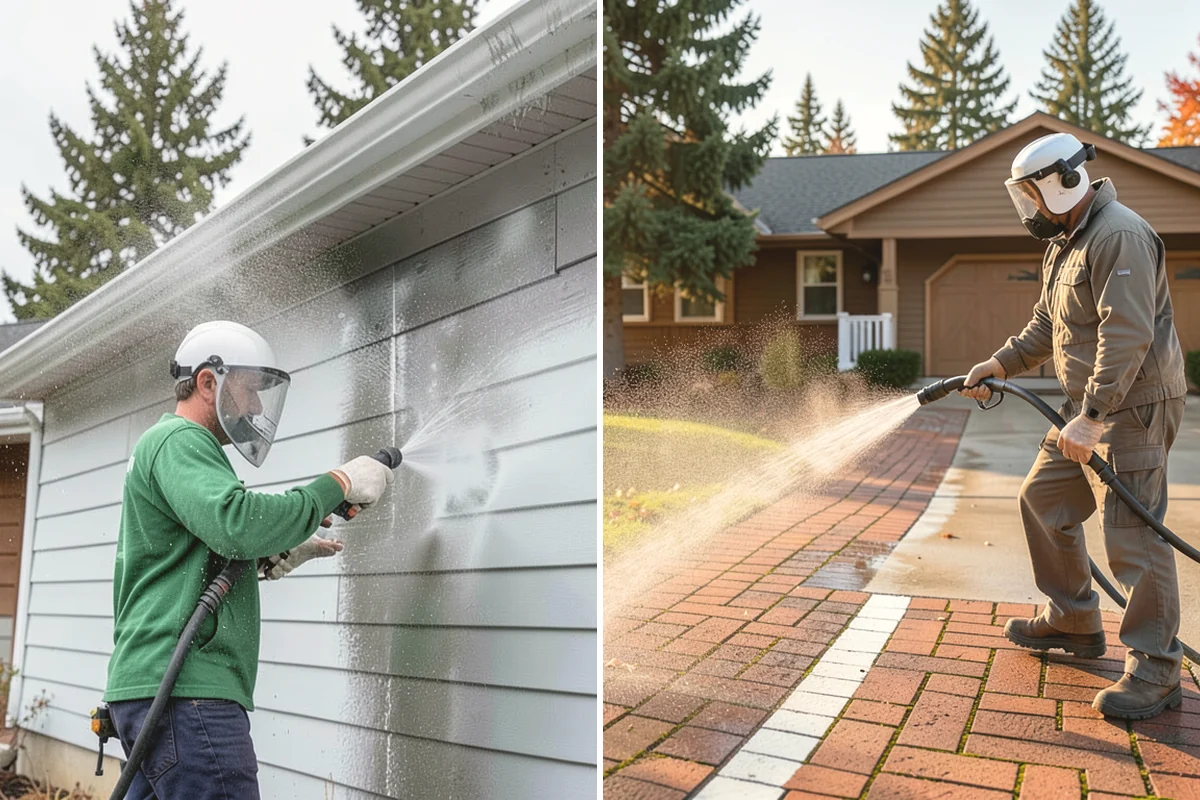 Awning Cleaning in Tukwila, King County, WA - Dry-brush loose debris and spot-check fabric colorfastness