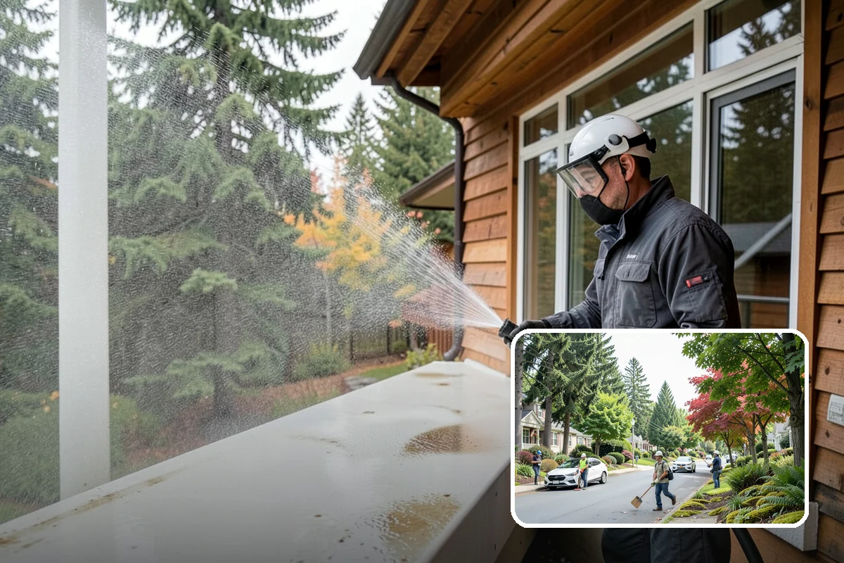 Backyard Pathway Cleaning in Beaux Arts Village, King County, WA - Restores safe footing on shaded garden routes