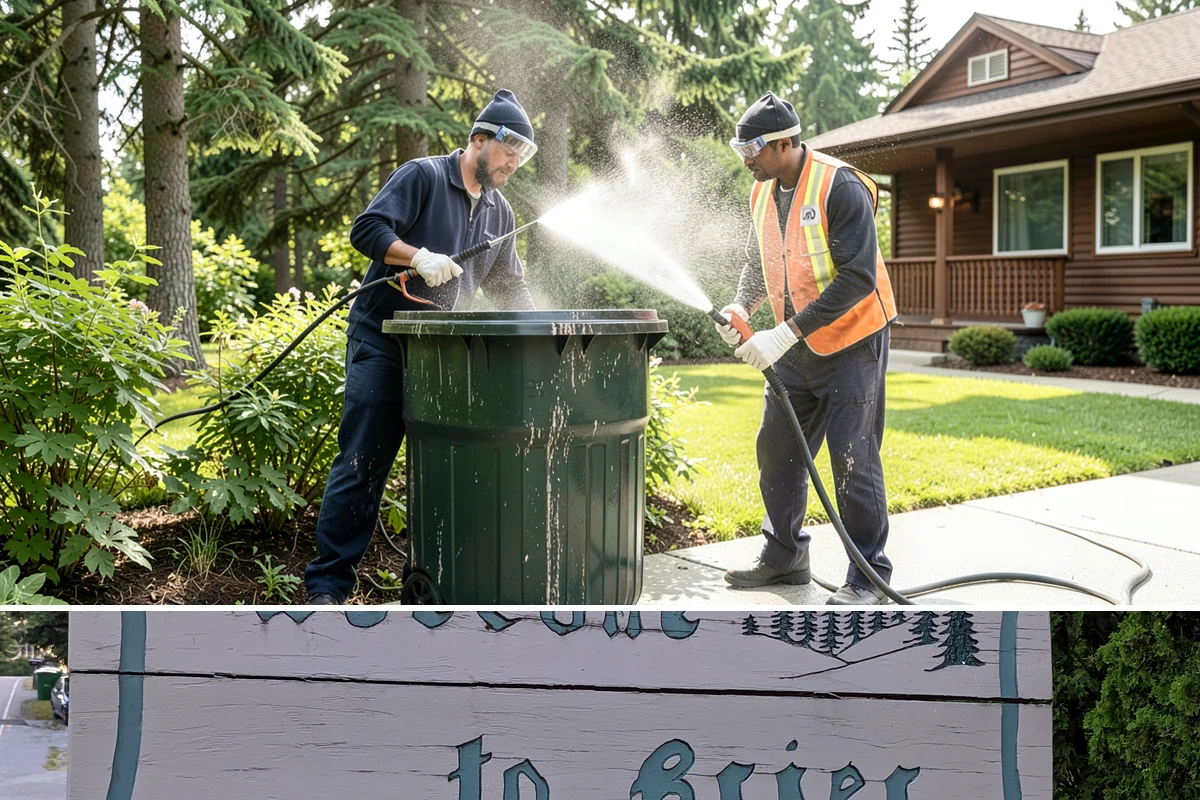 Backyard Pathway Cleaning in Brier, Snohomish County, WA - Backyard pathways benefit most from a summer clean once shaded ground has dried out.