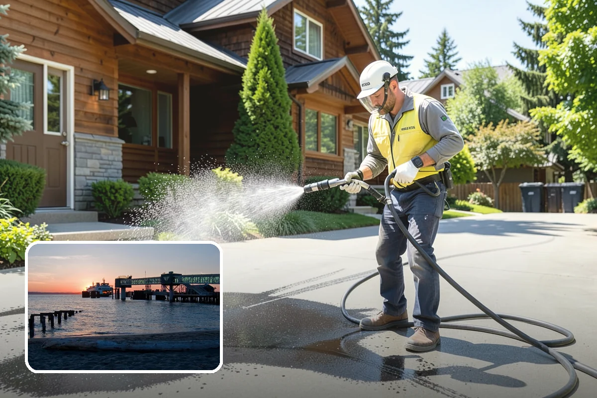 Backyard Pathway Cleaning in Edmonds, Snohomish County, WA - Restores safe footing on shaded garden routes