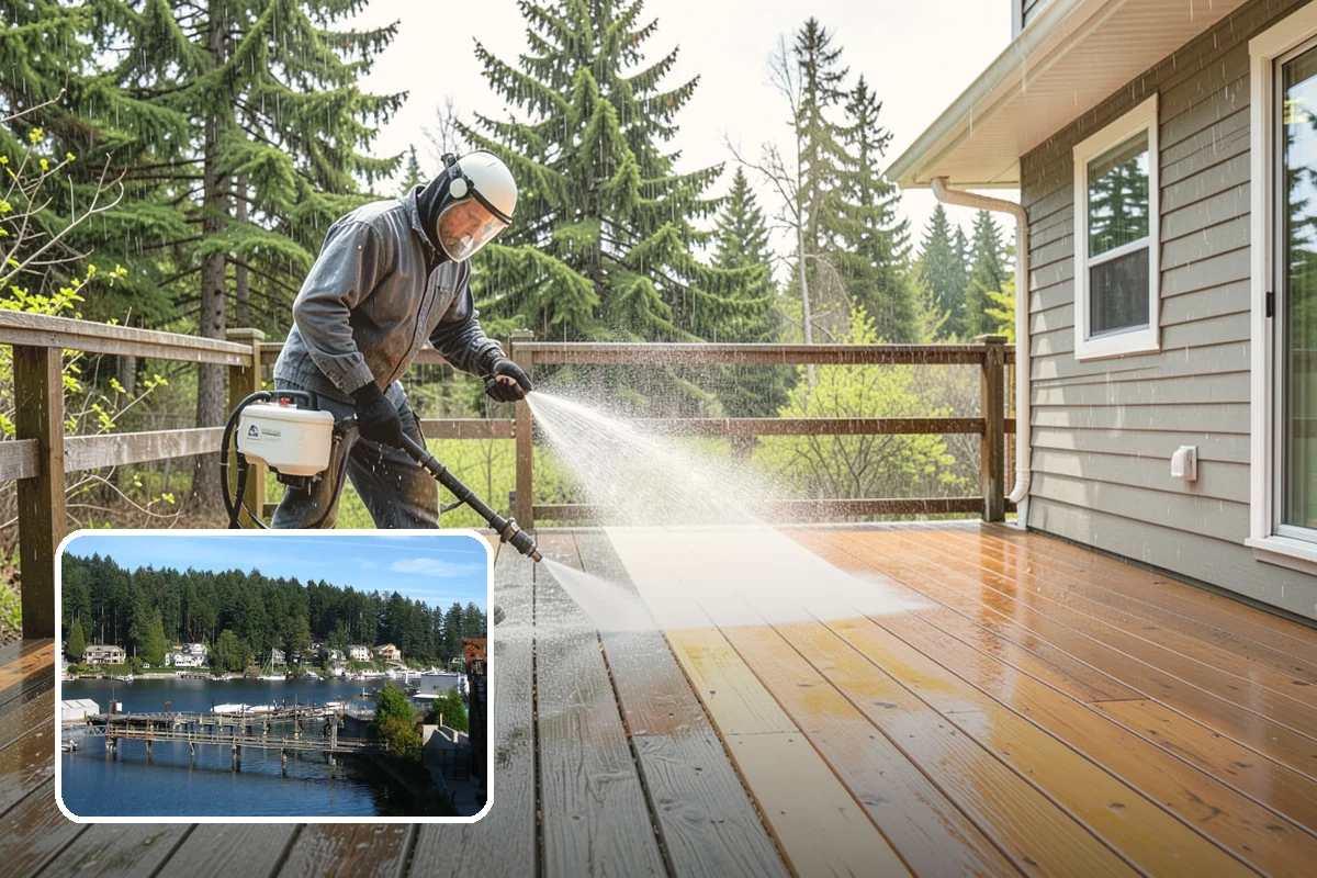 Backyard Pathway Cleaning in Gig Harbor, Pierce County, WA - Restores safe footing on shaded garden routes