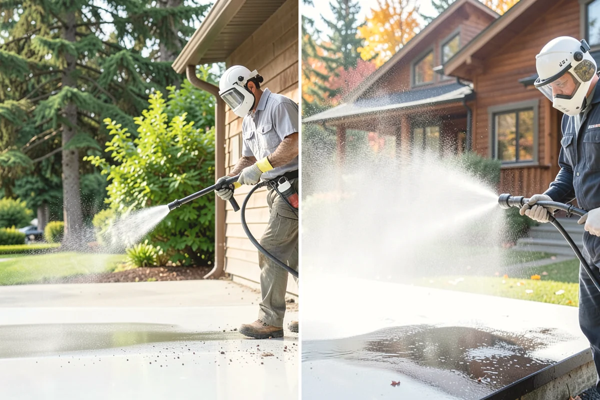 Backyard Pathway Cleaning in La Conner, Skagit County, WA - Clear organic litter and trim back encroaching growth
