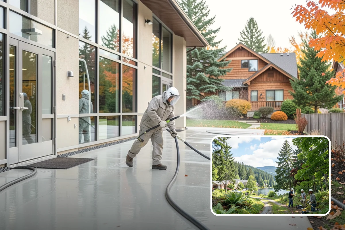 Backyard Pathway Cleaning in Lake Forest Park, King County, WA - Restores safe footing on shaded garden routes
