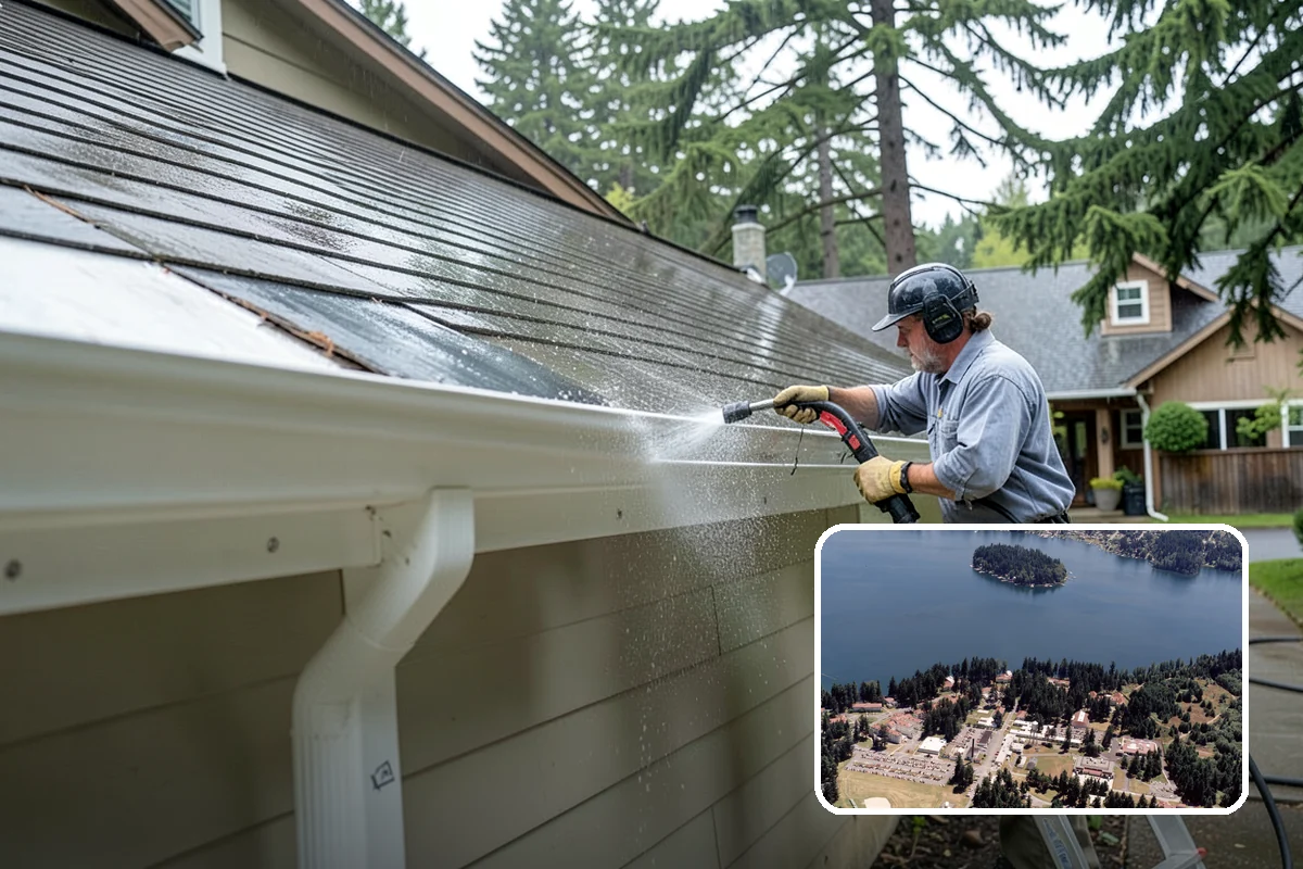 Backyard Pathway Cleaning in Lakewood, Pierce County, WA - Restores safe footing on shaded garden routes