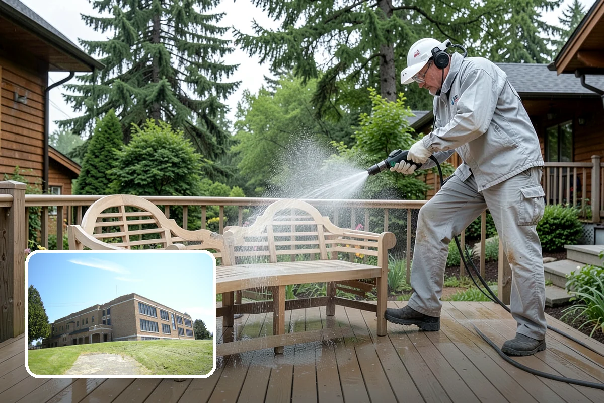Backyard Pathway Cleaning in Maple Valley, King County, WA - Restores safe footing on shaded garden routes