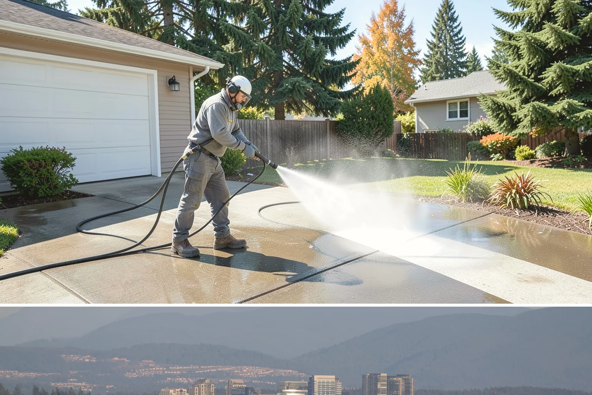 Backyard Pathway Cleaning in Medina, King County, WA - Backyard pathways benefit most from a summer clean once shaded ground has dried out.