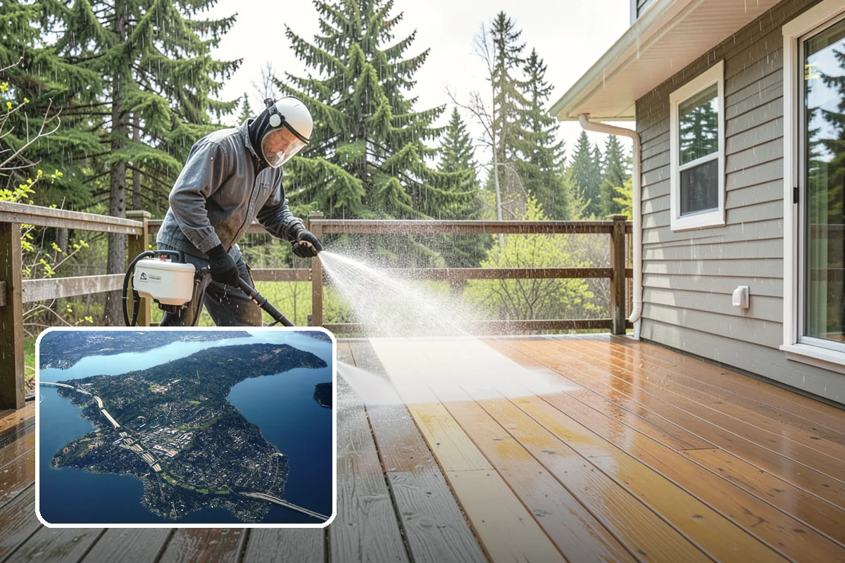 Backyard Pathway Cleaning in Mercer Island, King County, WA - Restores safe footing on shaded garden routes