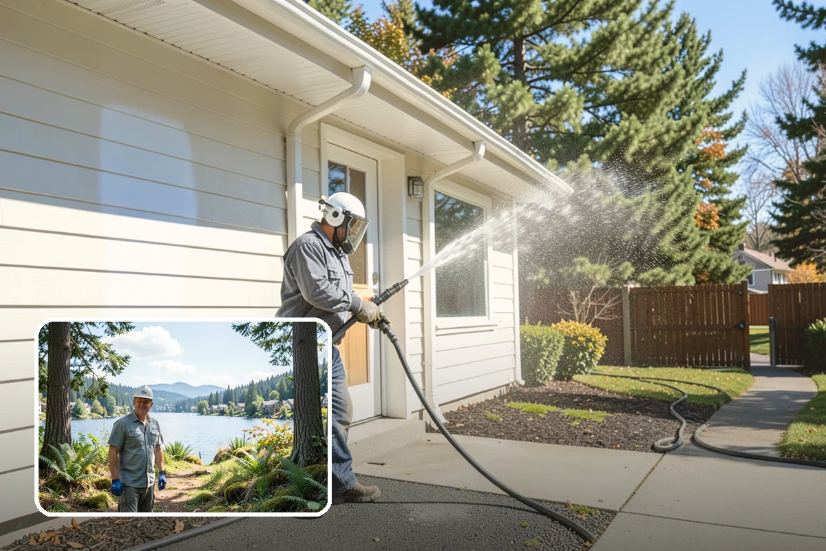 Backyard Pathway Cleaning in Milton, King County, WA - Restores safe footing on shaded garden routes