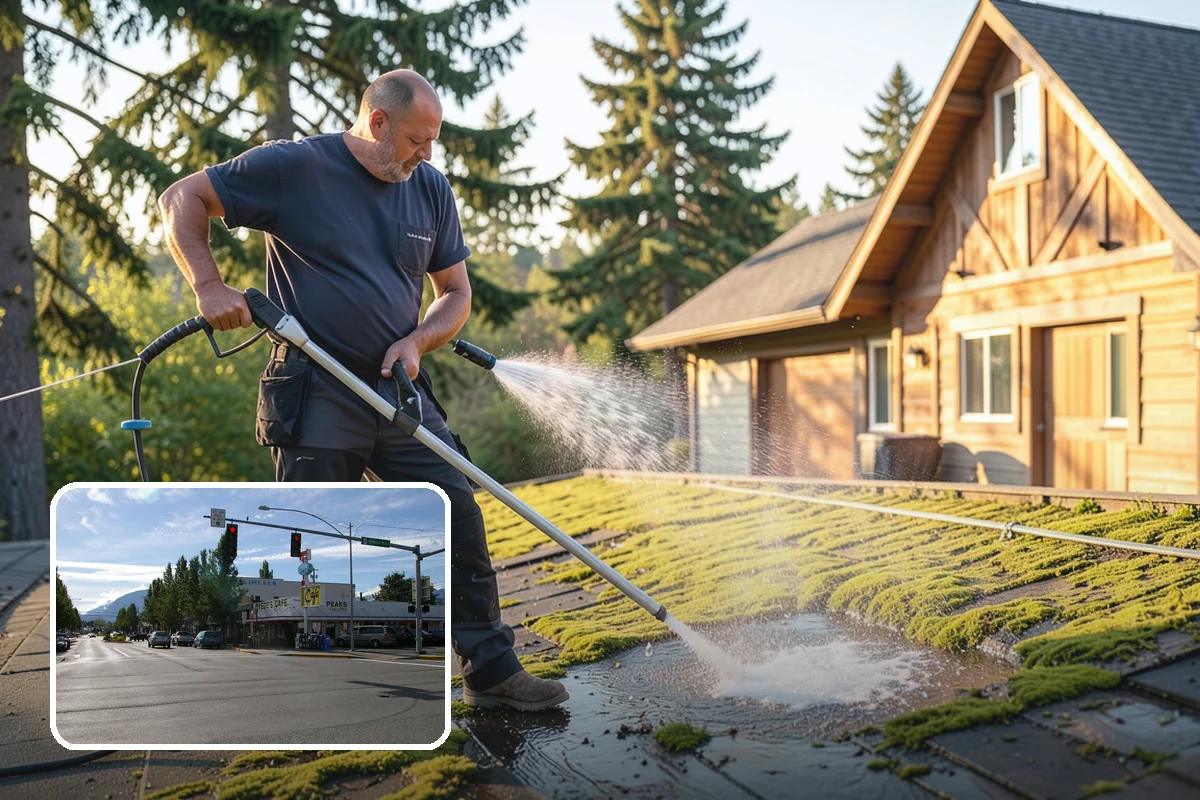 Backyard Pathway Cleaning in North Bend, King County, WA - Restores safe footing on shaded garden routes