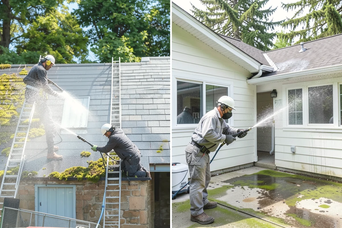 Backyard Pathway Cleaning in Ruston, Pierce County, WA - Clear organic litter and trim back encroaching growth