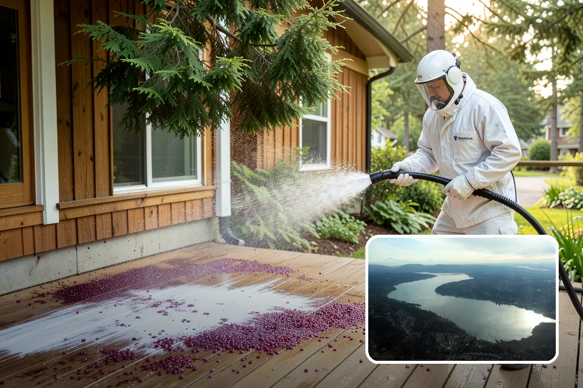 Backyard Pathway Cleaning in Sammamish, King County, WA - Restores safe footing on shaded garden routes