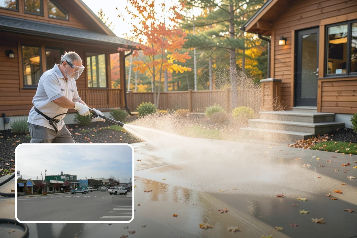 Backyard Pathway Cleaning in Stanwood, Snohomish County, WA - Restores safe footing on shaded garden routes