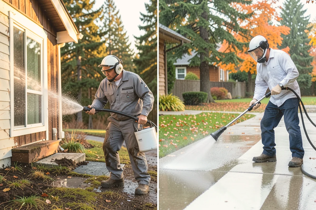 Balcony Cleaning in Algona, King County, WA - Clear furniture and loose debris from the balcony